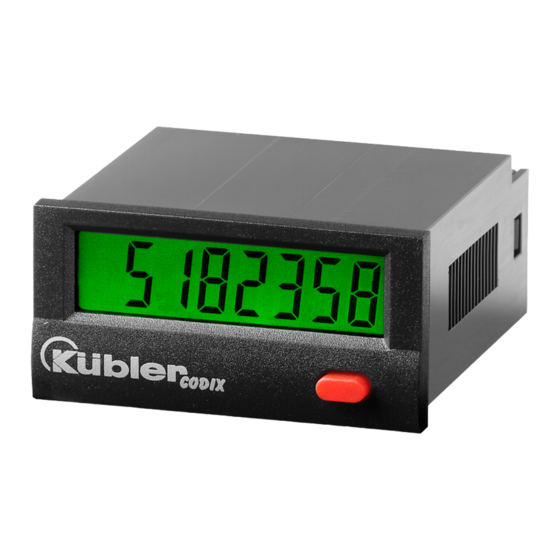 Kübler Codix 130 Bedienungsanleitung