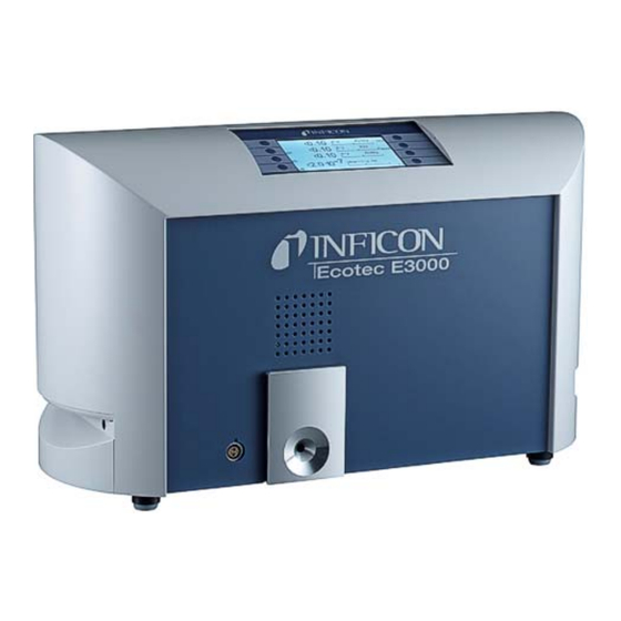 INFICON Ecotec E3000 Originalbetriebsanleitung