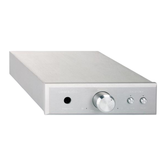 Clearaudio Balance+ Bedienungsanleitung