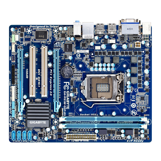 Gigabyte GA-H61M-D2P-B3 Benutzerhandbuch