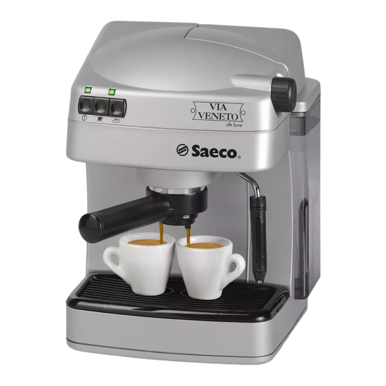 Saeco Via Veneto Bedienungsanleitung