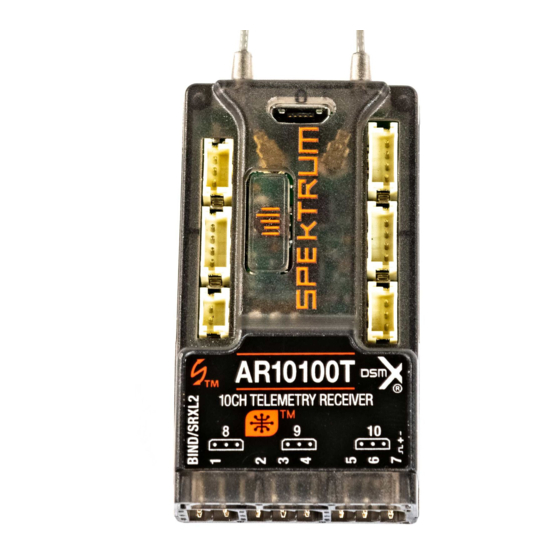 Spektrum AR10100T Bedienungsanleitung