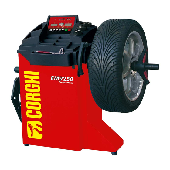 Corghi CompactLine EM 9250 Betriebsanleitung