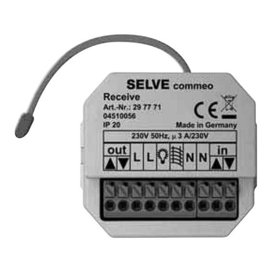 Selve commeo Originalbetriebsanleitung