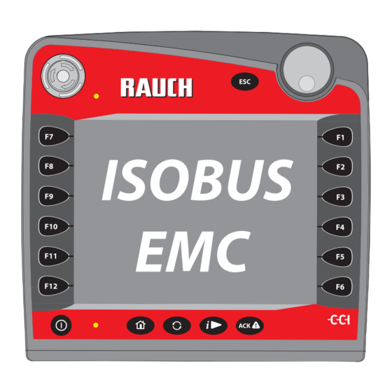 Rauch AXIS EMC ISOBUS Betriebsanleitung