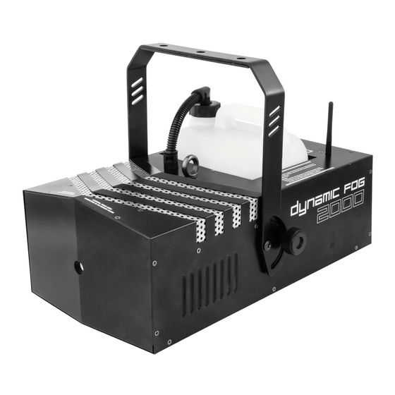 EuroLite DYNAMIC FOG 2000 Bedienungsanleitung