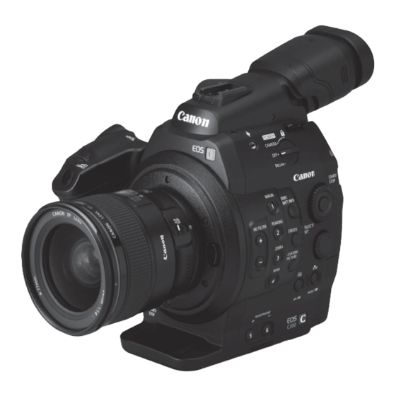Canon EOS C300 Bedienungsanleitung