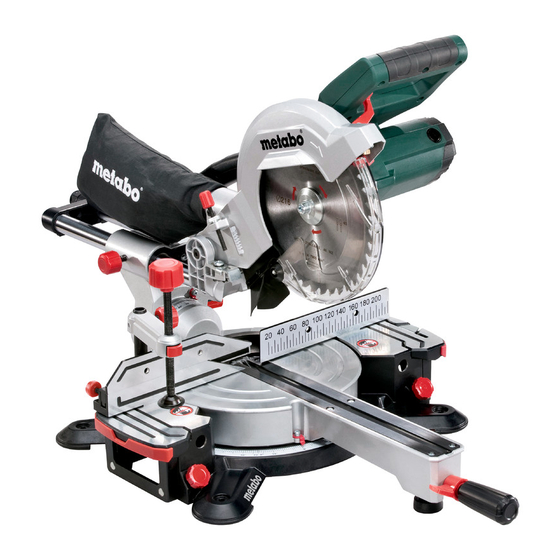 Metabo KGS 216 Originalbetriebsanleitung