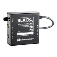 Lehmannaudio Black Cube Bedienungsanleitung