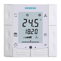 Siemens RDF660T Montageanleitung Und Bedienungsanleitung
