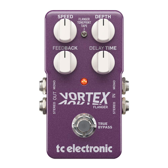 TC Electronic Vortex Bedienungsanleitung