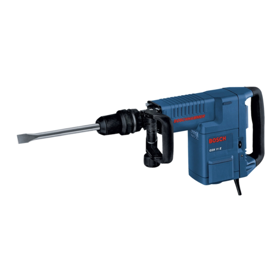 Bosch GSH 11 E PROFESSIONAL Bedienungsanleitung