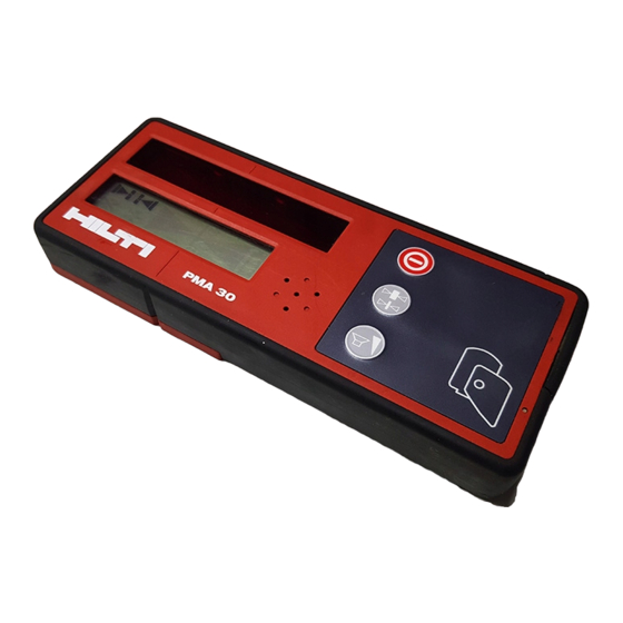 Hilti PMA 30 Bedienungsanleitung
