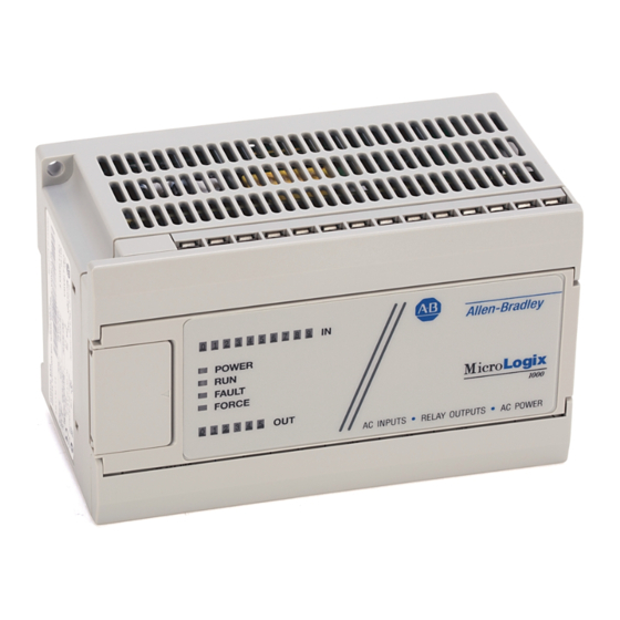 Rockwell Automation MicroLogix 1000 Installationsanleitung