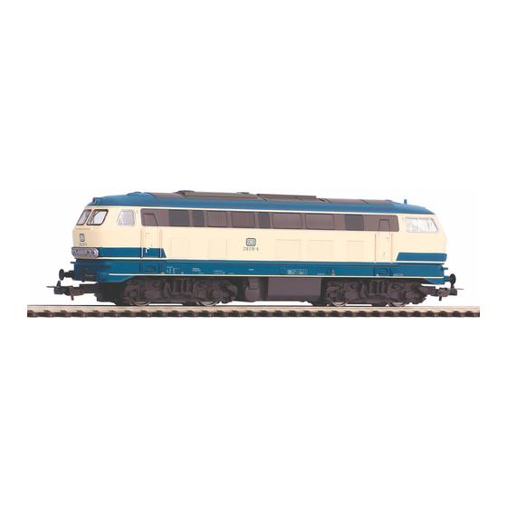 PIKO BR 218 Bedienungsanleitung