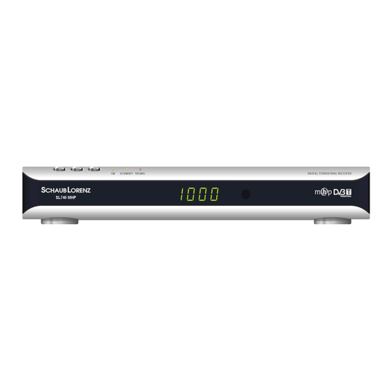 Schaub Lorenz SL740 MHP Bedienungsanleitung