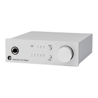 Pro-Ject Audio Systems Pro-Ject Head Box S2 Digital Bedienungsanleitung