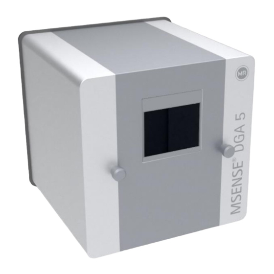 MR MSENSE DGA 5 Installation Und Betriebsanleitung