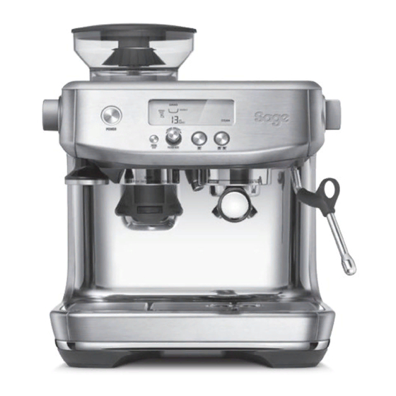 Sage The Barista Pro Bedienungsanleitung