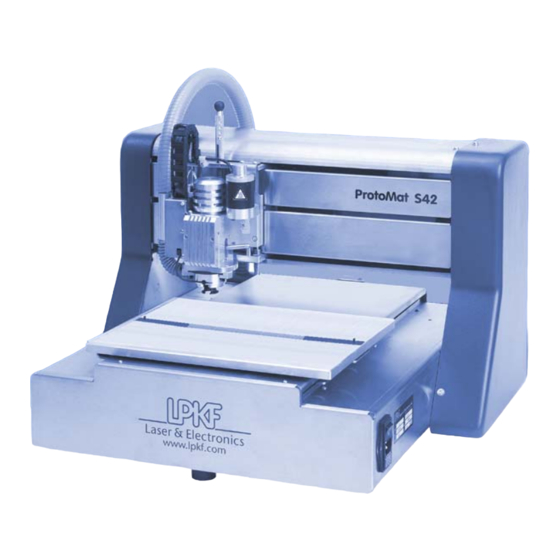 LPKF ProtoMat S42 Bedienungsanleitung