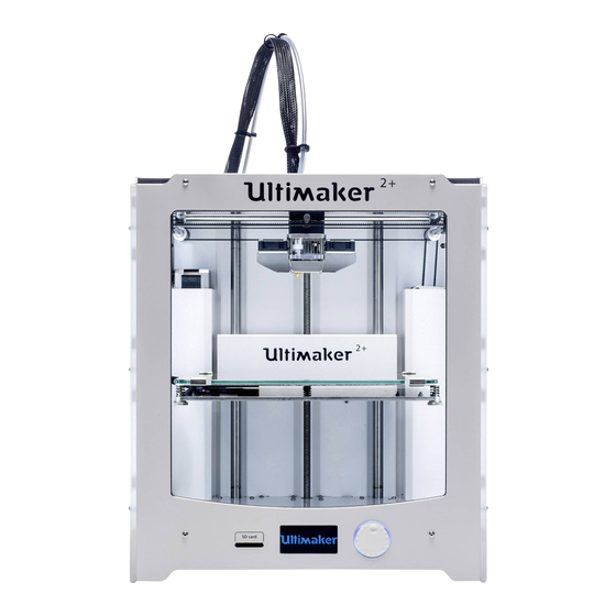 Ultimaker 2+ Connect Installations- Und Benutzerhandbuch
