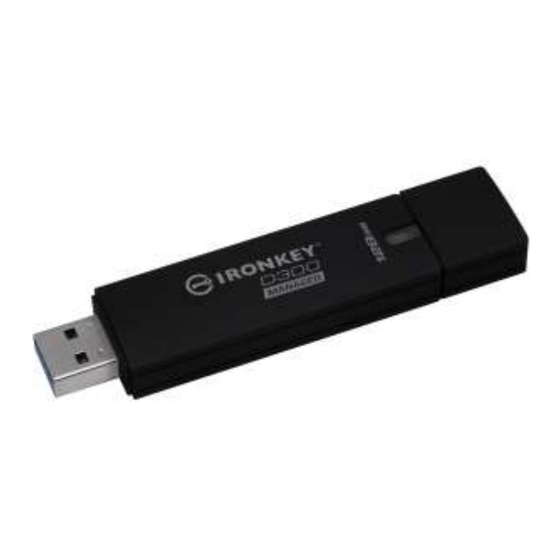 Kingston Technology IRONKEY D300M Bedienungsanleitung
