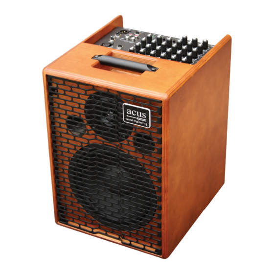 acus One forstrings 8 Bedienungsanleitung