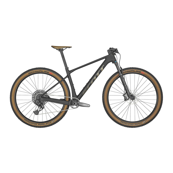 Scott SCALE 910 AXS BIKE Bedienungsanleitung