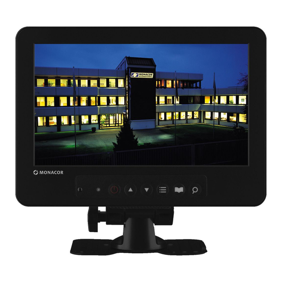 Monacor TFT-800LED Bedienungsanleitung
