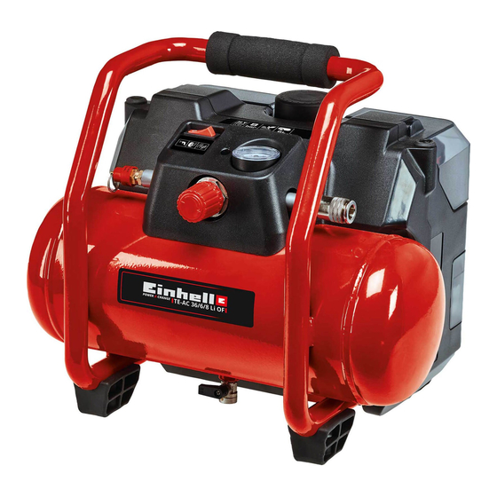 EINHELL TE-AC 36/6/8 Li OF Set-Solo Originalbetriebsanleitung