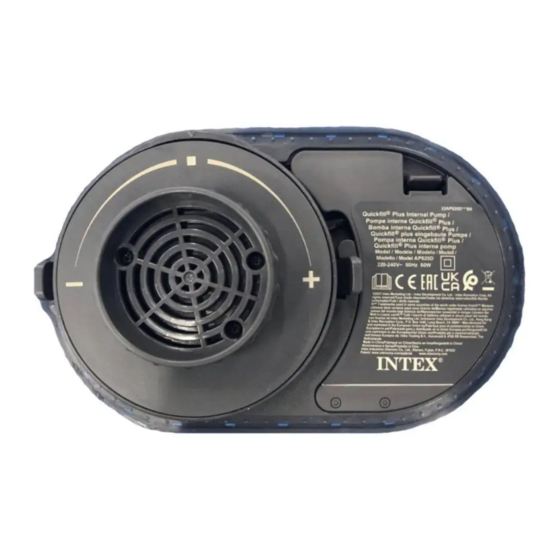 Intex Quickfill Plus AP620D Bedienungsanleitung