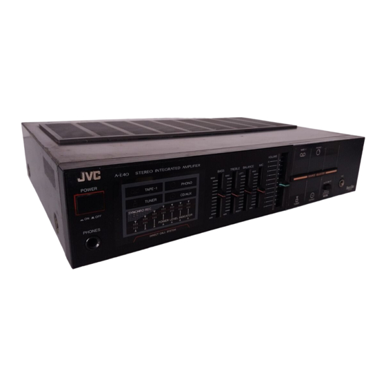 JVC A-E40B Bedienungsanleitung