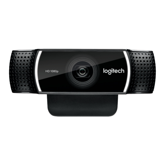 Logitech C922 Pro Stream Installationsanleitung