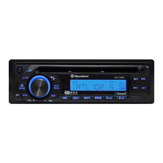 Roadstar CD-770BT Bedienungsanleitung