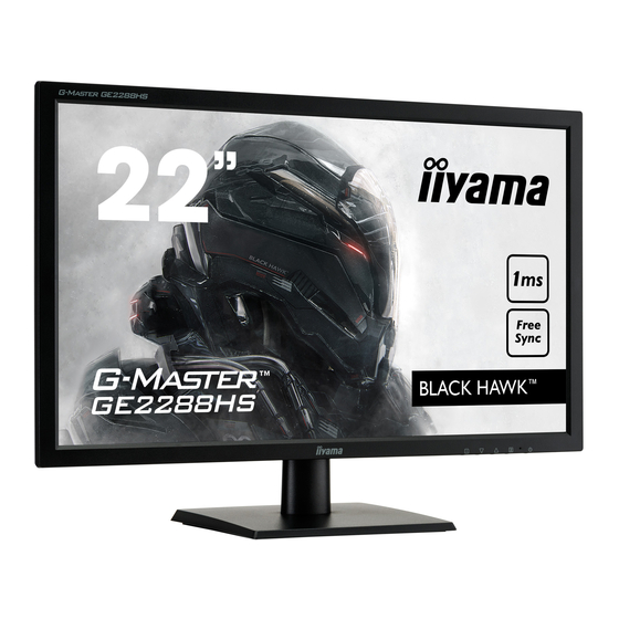 iiyama G-Master GE2288HS Bedienungsanleitung
