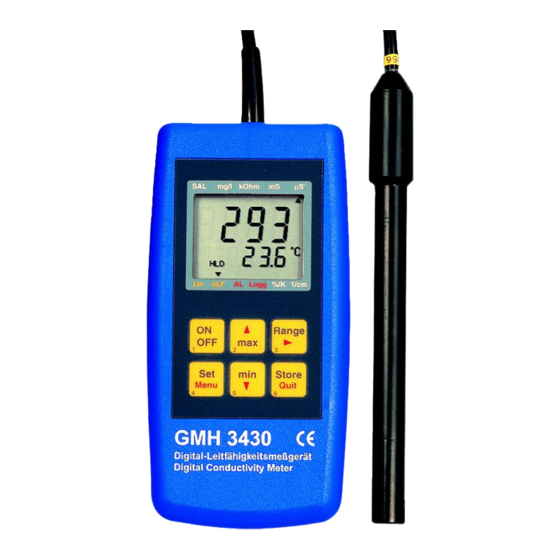 GREISINGER GMH 3430 Betriebsanleitung