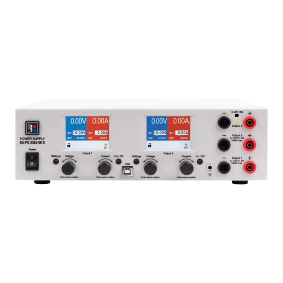 Elektro-Automatik PS 2000 B Triple Serie Betriebsanleitung