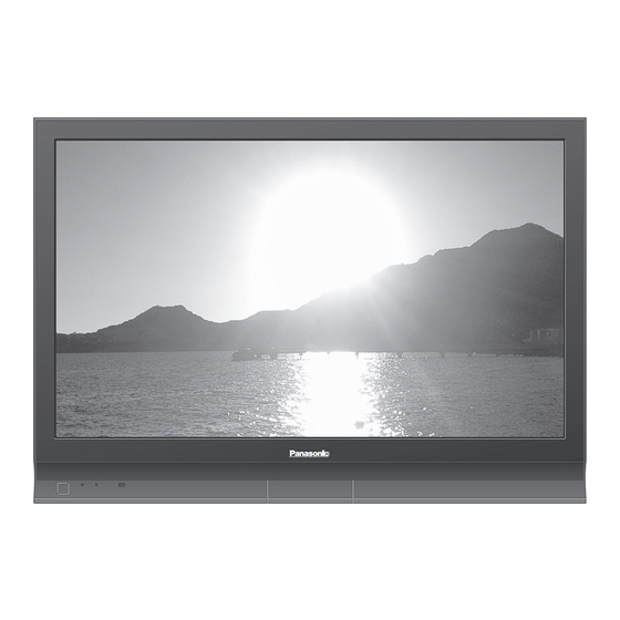 Panasonic TH-37PX70E Bedienungsanleitung