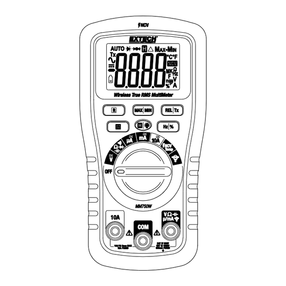 Extech MM750W Benutzerhandbuch