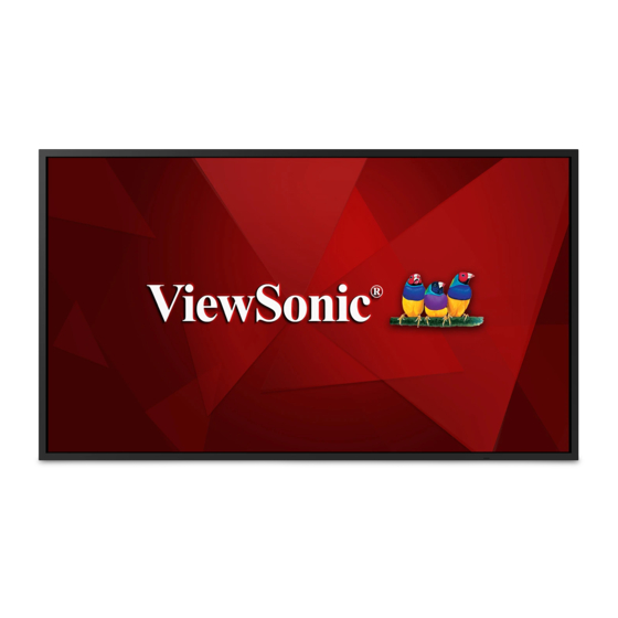 ViewSonic CDE5520 Bedienungsanleitung