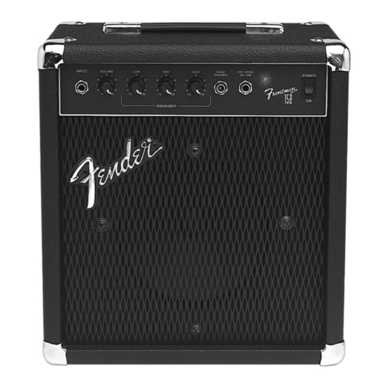 Fender Frontman 15B Bedienungsanleitung