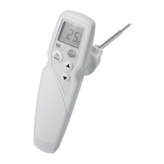 testo 105 Bedienungsanleitung