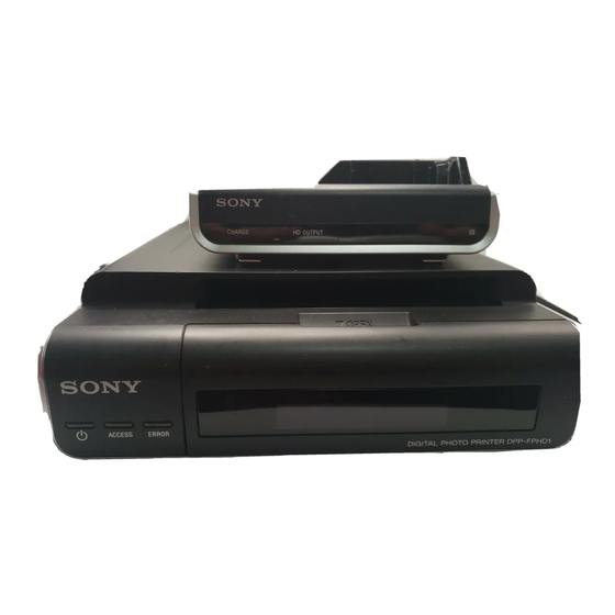 Sony DPP-FPHD1 Handbücher