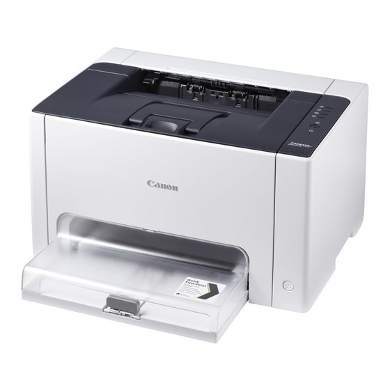 Canon i-SENSYS LBP7010C Schnellinstallationsanweisungen