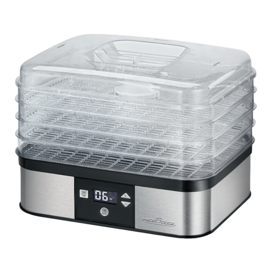 Profi Cook Dörrer PC-DR 1116 Bedienungsanleitung