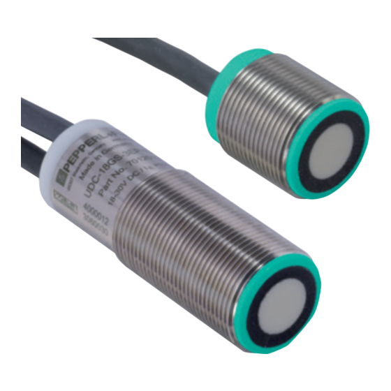 Pepperl+Fuchs UDC-18GS-Serie Inbetriebnahmeanleitung