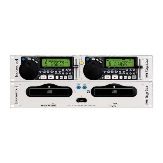 IMG STAGELINE CD-360DJ Bedienungsanleitung