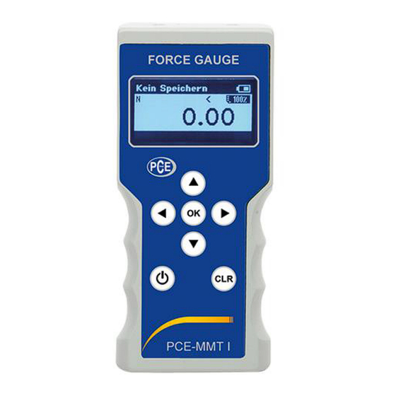 PCE Instruments MMT E Betriebsanleitung