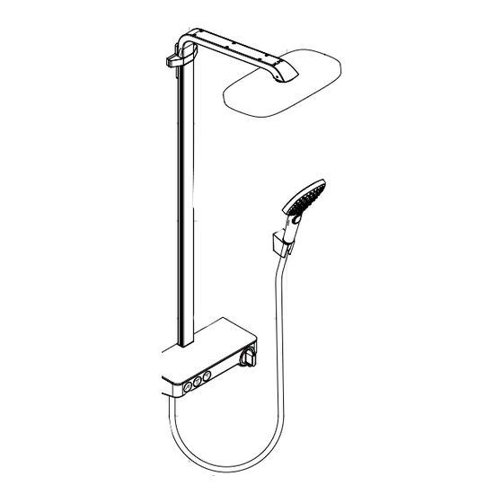 HANSGROHE Raindance Select 2jet Showerpipe series Gebrauchsanleitung, Montageanleitung