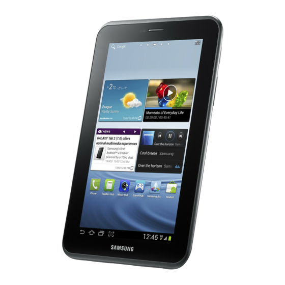 Samsung GT-P3100 Benutzerhandbuch